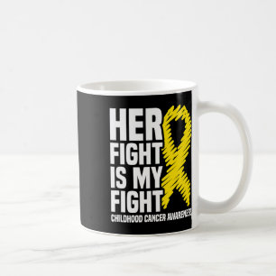 Ihr Kampf ist mein Kampf Band Kindheitskrebs-Bewus Kaffeetasse