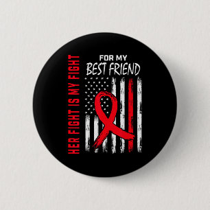 Ihr Kampf ist mein Kampf beste Freundin Herzerkran Button