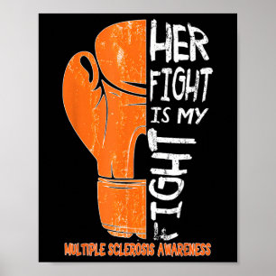 Ihr Kampf ist mein Kampf Boxhandschuh Frau Bewusst Poster