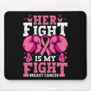 Ihr Kampf ist mein Kampf Boxhandschuhe Brustkrebs Mousepad