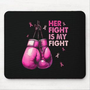 Ihr Kampf ist mein Kampf Boxhandschuhe Brustkrebs Mousepad