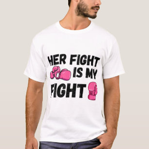 Ihr Kampf ist mein Kampf Boxhandschuhe Brustkrebs T-Shirt