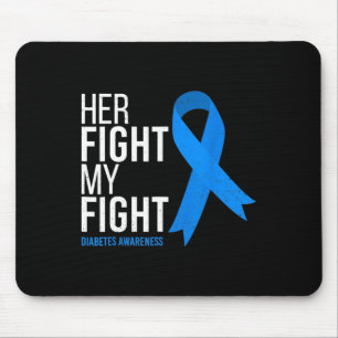 Ihr Kampf ist mein Kampf Diabetes-Bewusstsein Vint Mousepad