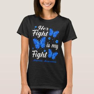 Ihr Kampf ist mein Kampf gegen Alopezie Butterfly T-Shirt