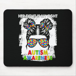 Ihr Kampf ist mein Kampf gegen Autismus Bewusstsei Mousepad