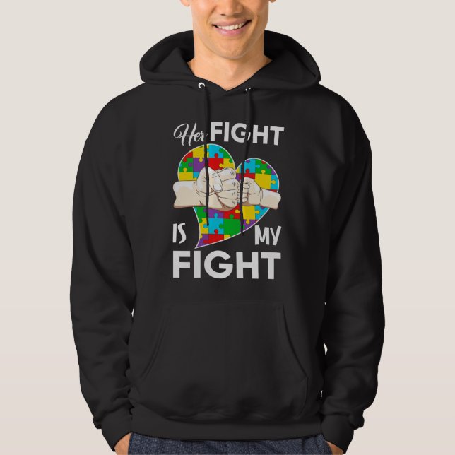 Ihr Kampf ist mein Kampf gegen Autismus Hoodie (Vorderseite)