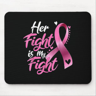 Ihr Kampf ist mein Kampf gegen Brustkrebs Bewussts Mousepad