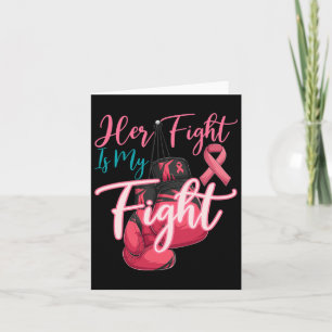 Ihr Kampf ist mein Kampf gegen den rosa Ribbon Bru Karte