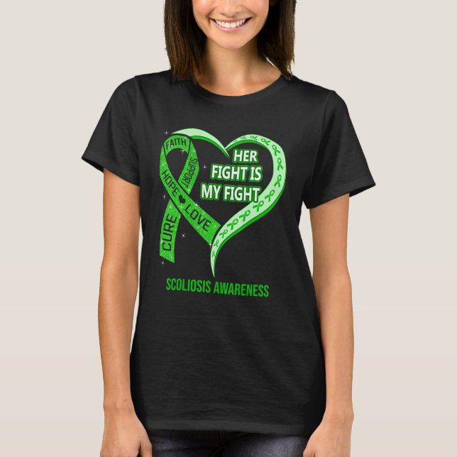 Ihr Kampf ist mein Kampf gegen die Skoliose Bewuss T-Shirt (Vorderseite)