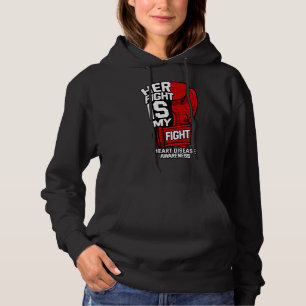 Ihr Kampf ist mein Kampf gegen Herzkrankheiten kor Hoodie