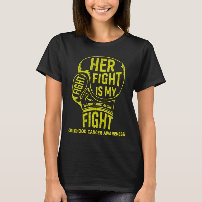 Ihr Kampf ist mein Kampf gegen Krebs im Kindesalte T-Shirt (Vorderseite)