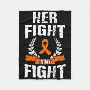 Ihr Kampf ist mein Kampf gegen Leukämie Bewusstsei Fleecedecke