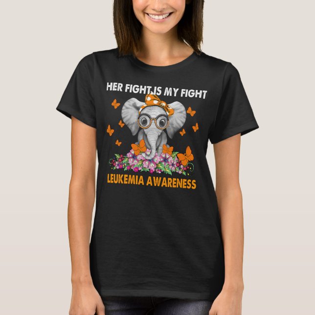Ihr Kampf ist mein Kampf gegen Leukämie-Bewusstsei T-Shirt (Vorderseite)