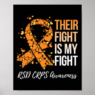 Ihr Kampf ist mein Kampf gegen RSD CRPS-Bewusstsei Poster
