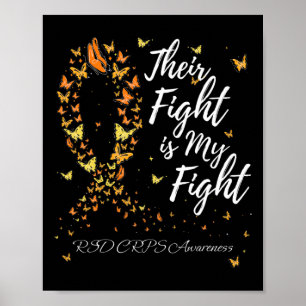 Ihr Kampf ist mein Kampf gegen RSD CRPS Bewusstsei Poster