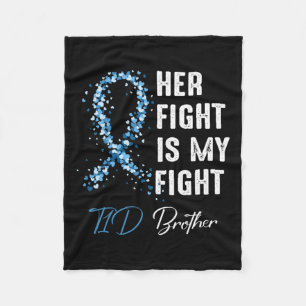 Ihr Kampf ist mein Kampf gegen T1d Bruder Typ 1 Di Fleecedecke