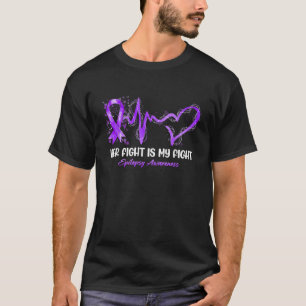 Ihr Kampf ist mein Kampf Herzschlag Epilepsie-Bewu T-Shirt