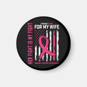 Ihr Kampf ist mein Kampf ich trage rosa Ehefrau Br Magnet