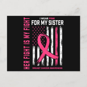 Ihr Kampf ist mein Kampf ich trage rosa Schwester Postkarte