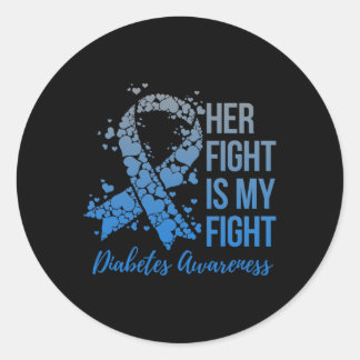 Ihr Kampf ist mein Kampf Krieger Typ 1 oder 2 Diab Runder Aufkleber