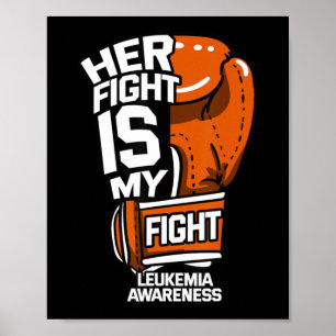 Ihr Kampf ist mein Kampf Leukämie Bewusstsein Blut Poster