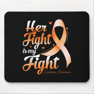 Ihr Kampf ist mein Kampf Leukämie-Bewusstsein Krie Mousepad
