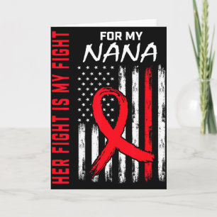 Ihr Kampf ist mein Kampf Nana Herzkrankheit-Bewuss Karte