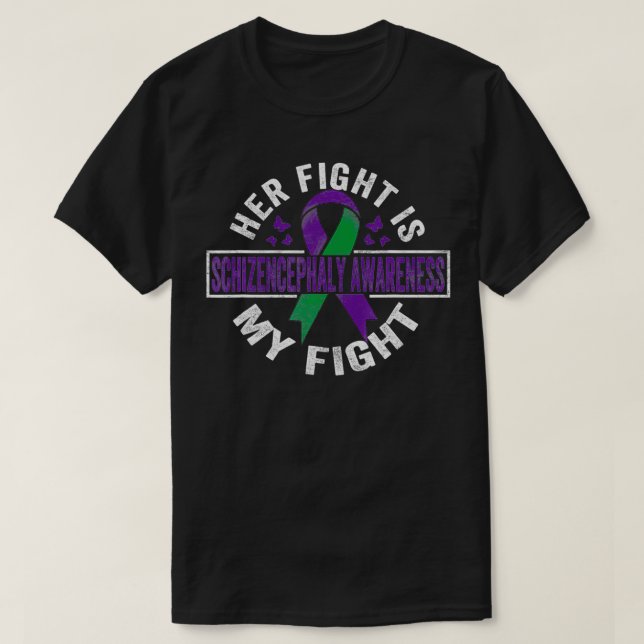 Ihr Kampf ist mein Kampf Schizenzephalie Aufklärun T-Shirt (Design vorne)