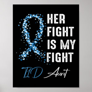 Ihr Kampf ist mein Kampf T1d Tante Typ 1 Diabetes Poster