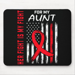 Ihr Kampf ist mein Kampf Tante Herzkrankheit Bewus Mousepad