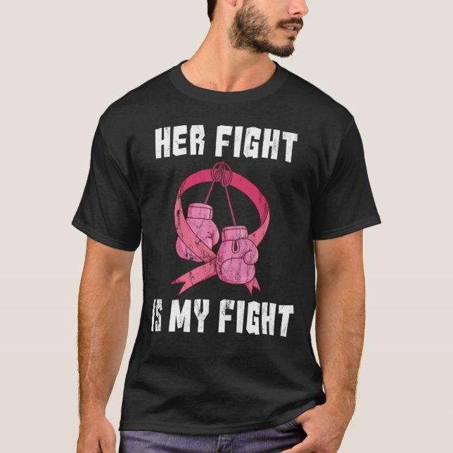 Ihr Kampf ist mein Kampf - Unterstützung für Brust T-Shirt (Vorderseite)