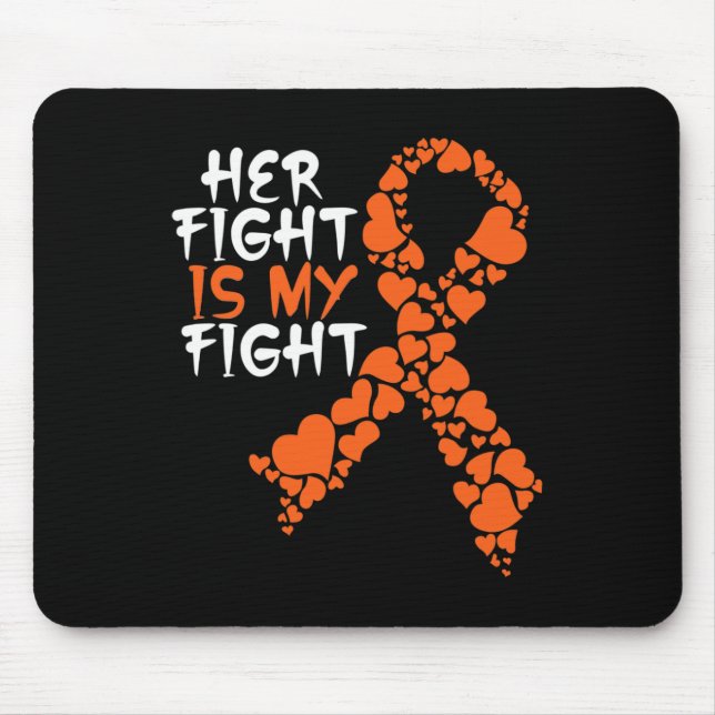 Ihr Kampf ist mein Kampf zur Leukämie-Unterstützun Mousepad (Vorne)