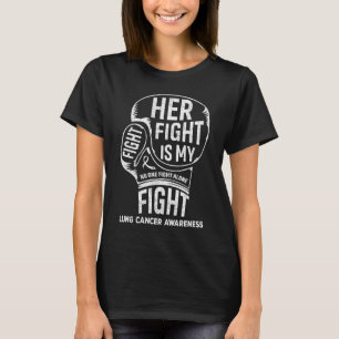 Ihr Kampf ist mein Lungenkrebsbewusstsein T-Shirt