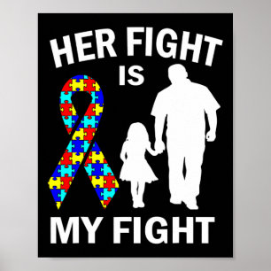 Ihr Kampf ist mein Vater zur Aufklärung über Autis Poster