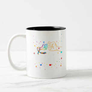 Ihr Kampf ist meine Mutter zur Bekämpfung der Auti Zweifarbige Tasse