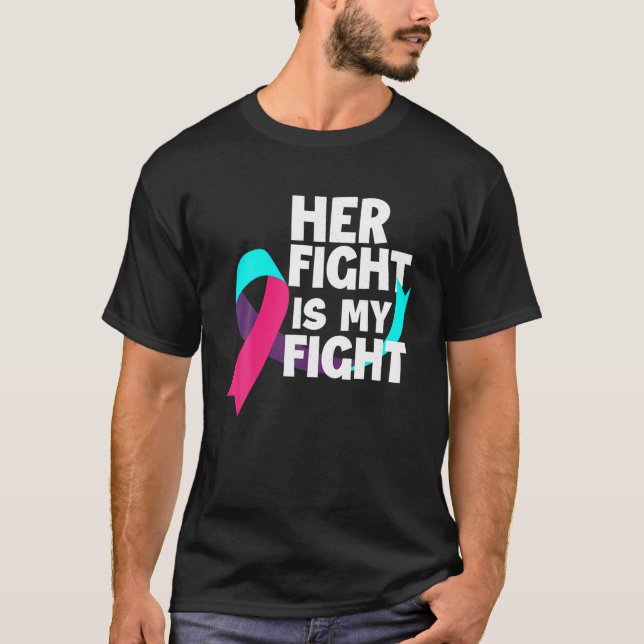 Ihr Kampf ist meine Unterstützung für Schilddrüsen T-Shirt (Vorderseite)