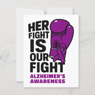 Ihr Kampf ist unser Kampf - Alzheimer-Aufklärung Postkarte