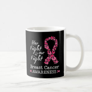 Ihr Kampf ist unser Kampf Brustkrebs-Bewusstsein Kaffeetasse