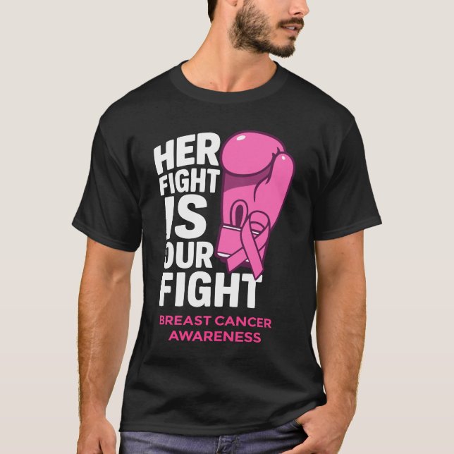 Ihr Kampf ist unser Kampf - das Bewusstsein für Br T-Shirt (Vorderseite)