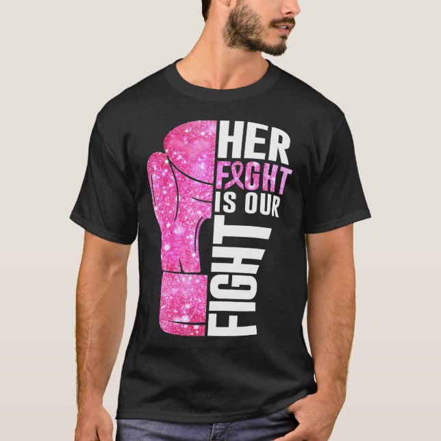 Ihr Kampf ist unser Kampf gegen den Boxhandschuh B T-Shirt (Vorderseite)