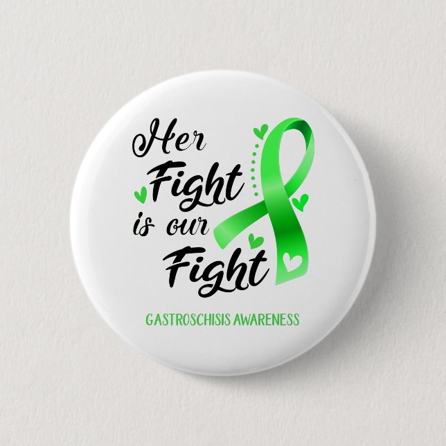 Ihr Kampf ist unser Kampf gegen Gastroschisis Bewu Button (Vorderseite)