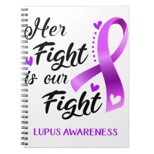 Ihr Kampf ist unser Kampf gegen Lupus Bewusstsein Notizblock