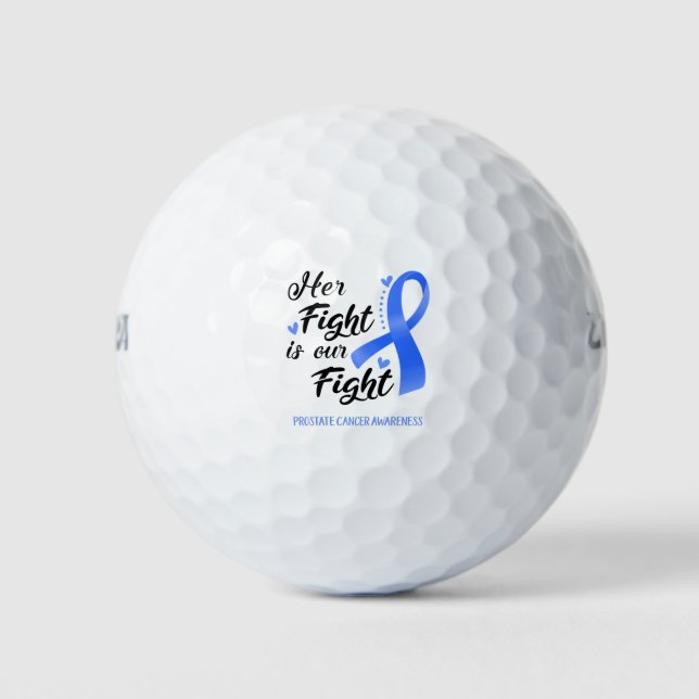 Ihr Kampf ist unser Kampf gegen Prostatakrebs Golfball (Vorderseite)