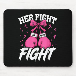 Ihr Kampf ist unsere Brustkrebserklärerin Mousepad