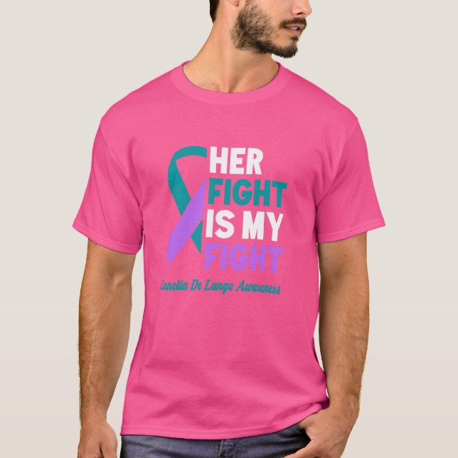 Ihr Kampf meine Kornelia De Lange Syndrom Awar T-Shirt (Vorderseite)