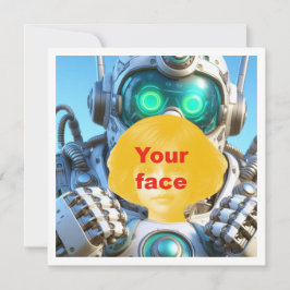 Ihr Kind und Roboter, Roboter, leere Karte