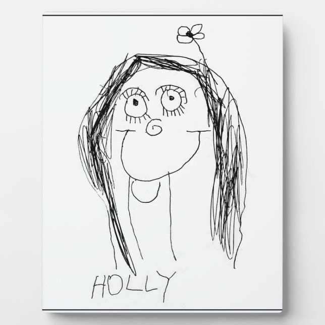 Ihr Kind Zeichne - Muttertagsgeschenk Fotoplatte (Vorderseite)
