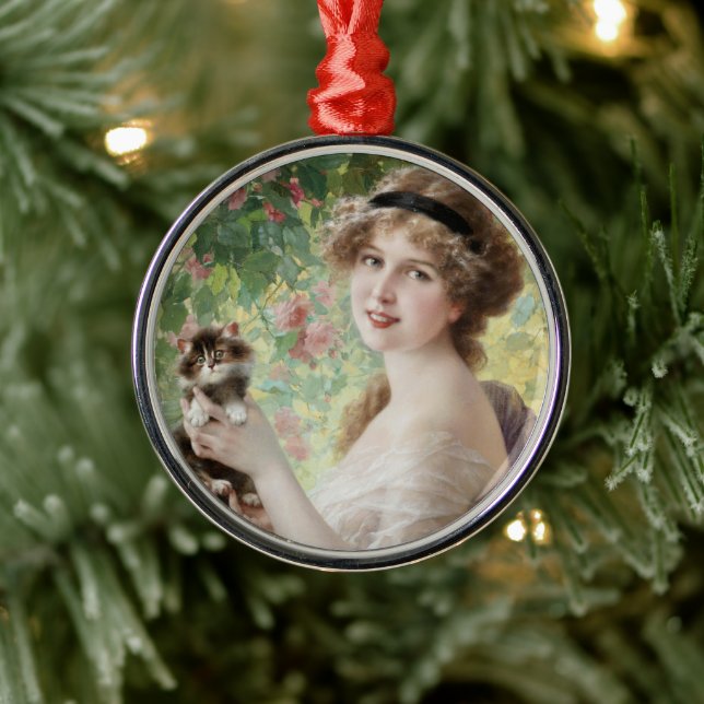 Ihr kleines Kitten Ornament Aus Metall (Baum)