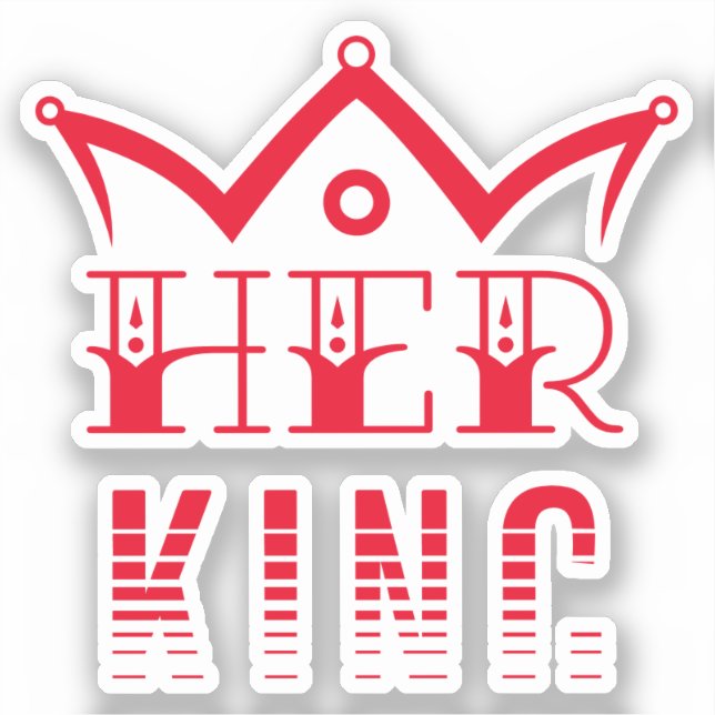 Ihr König Aufkleber (Vorderseite)