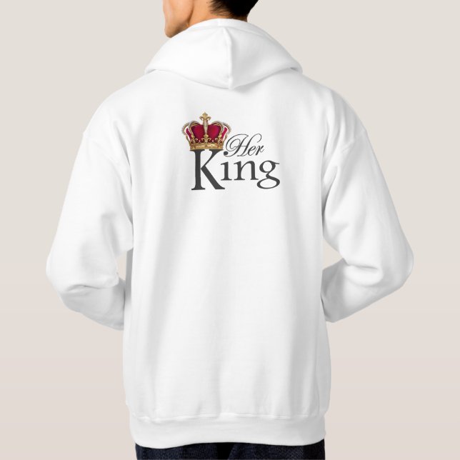 Ihr König, K auf vorderer Tasche Hoodie (Rückseite)